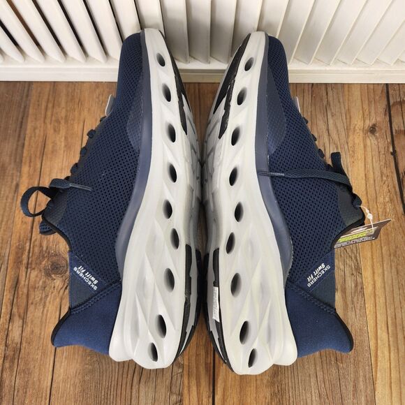 Skechers Slip-Ins Glide Step Swift Men\'s 9.5 Navy Blue Walking Hands Free Shoes